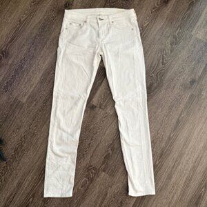 Rag & Bone Dre Aged Bright White Jeans Size 28